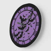 飛んでいるなこうもり ラージ壁時計 (傾斜)