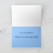 飛んでいるなつばめのファインアートの挨拶状 カード (内部)