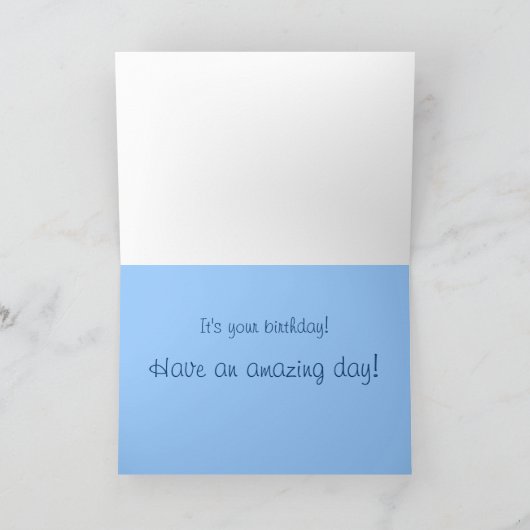 飛んでいるなつばめのファインアートの挨拶状 カード (内部)