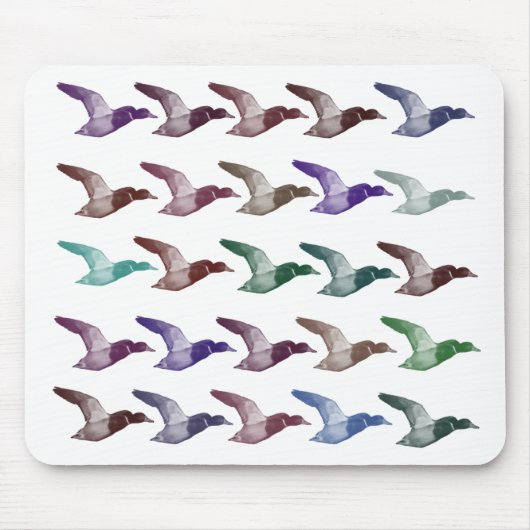 飛んでいるなアヒルのマウスパッド マウスパッド (正面)