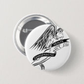 飛んでいるなカイロプラクティックの天使 缶バッジ (正面&裏面)