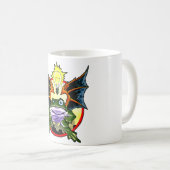 飛んでいるなカエルのマグ コーヒーマグカップ (正面右)