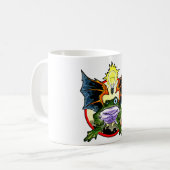 飛んでいるなカエルのマグ コーヒーマグカップ (正面左)