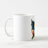 飛んでいるなカエルのマグ コーヒーマグカップ (左)