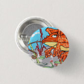 飛んでいるなカエル 缶バッジ (正面&裏面)