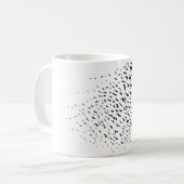 飛んでいるなカラスか顔の目の錯覚 コーヒーマグカップ (正面左)