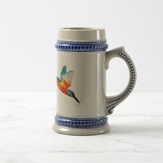 飛んでいるなカワセミの芸術 ビールジョッキ (右)