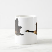 飛んでいるなガチョウのマグ コーヒーマグカップ (中央)