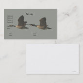飛んでいるなガチョウの名刺 名刺 (正面/裏面)