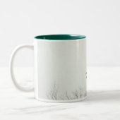 飛んでいるなガチョウ ツートーンマグカップ (左)