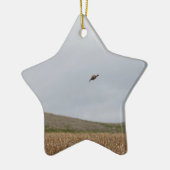 飛んでいるなキジ セラミックオーナメント (左)