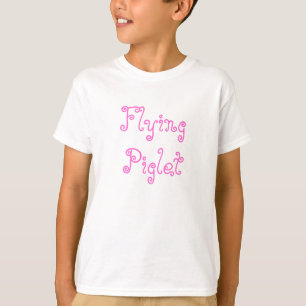 飛んでいるなコブタ Tシャツ