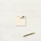 飛んでいるなコーヒーラテの飲み物か茶時間 ポストイット (デスク上)