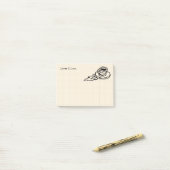 飛んでいるなコーヒーラテの飲み物か茶時間 ポストイット (デスク上)