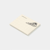 飛んでいるなコーヒーラテの飲み物か茶時間 ポストイット (アングル)