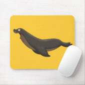 飛んでいるなシールのマウスパッド マウスパッド (マウス)