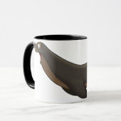 飛んでいるなシールのマグ マグカップ (正面左)