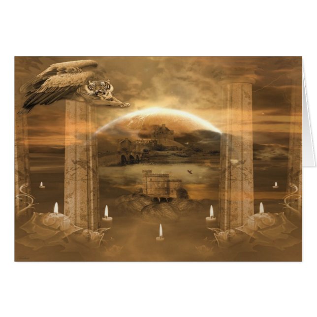 飛んでいるなトラカード (正面横)