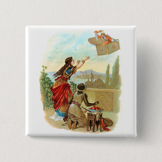 飛んでいるなトランク 缶バッジ (正面)