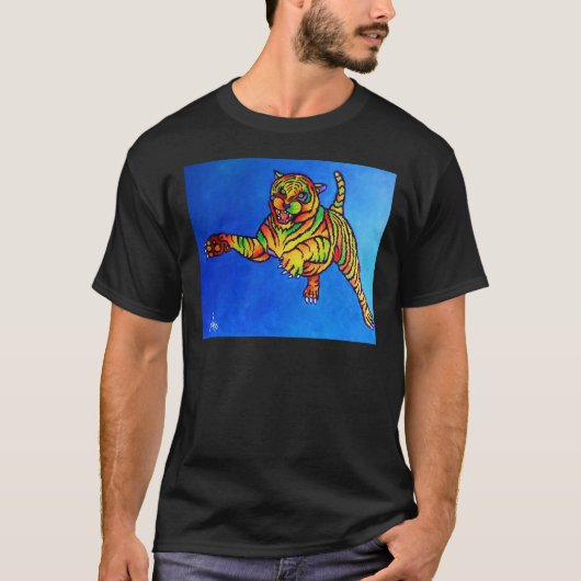 飛んでいるなトラ Tシャツ (正面)