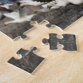 飛んでいるなハクガン ジグソーパズル (側面)