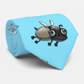 飛んでいるなパグ ネクタイ (ロール)