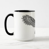 飛んでいるなフクロウZendoodle マグカップ (左)