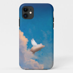 飛んでいるなブタのカスタムなiphoneの場合 iPhone 11 ケース