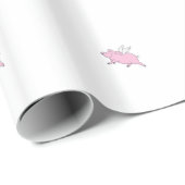 飛んでいるなブタのギフト用包装紙 ラッピングペーパー (ロールコーナー)