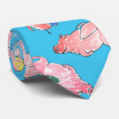 飛んでいるなブタのタイ ネクタイ (ロール)