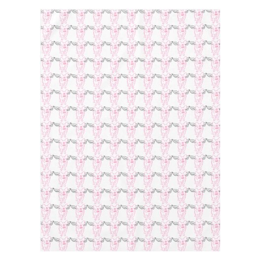 飛んでいるなブタのテーブルクロス テーブルクロス (正面)