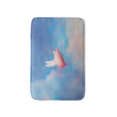 飛んでいるなブタのバス・マット バスマット (正面縦)