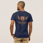飛んでいるなブタのワイシャツ Tシャツ (裏面フル)