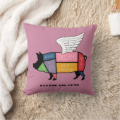 飛んでいるなブタの切口 クッション (ブランケット)