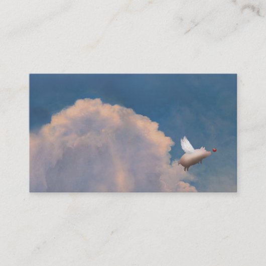 飛んでいるなブタの名刺 名刺 (正面)