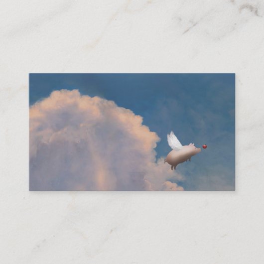 飛んでいるなブタの名刺 名刺 (正面)