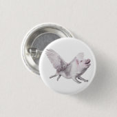 飛んでいるなブタの奇跡はブタがボタンを飛ばすと起こります 缶バッジ (正面&裏面)