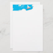 飛んでいるなブタの文房具 便箋 (正面/裏面)