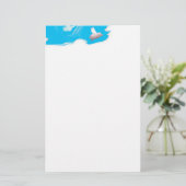 飛んでいるなブタの文房具 便箋 (スタンド正面)