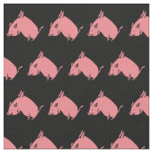飛んでいるなブタの生地 ファブリック (クローズアップ)