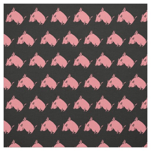 飛んでいるなブタの生地 ファブリック (見本)