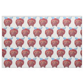 飛んでいるなブタの生地 ファブリック (ファットクウォーター)