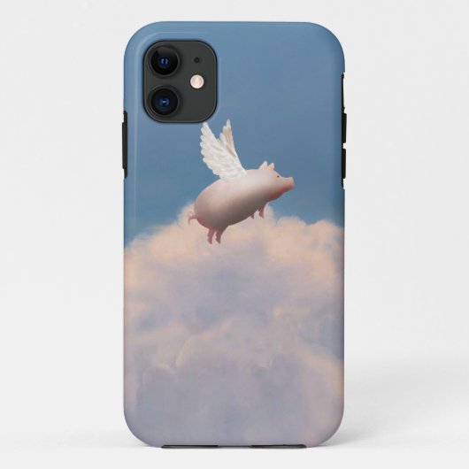 飛んでいるなブタのiphoneの場合 Case-Mate iPhoneケース (裏面)