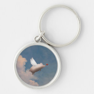 飛んでいるなブタのkeychain キーホルダー