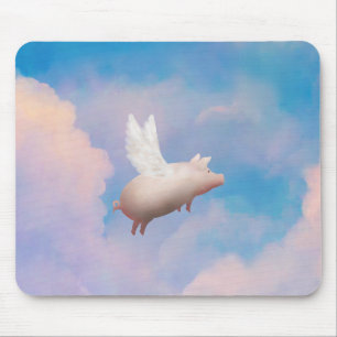 飛んでいるなブタのmousepad マウスパッド