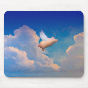 飛んでいるなブタのmousepad マウスパッド