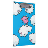 飛んでいるなブタは雲のクリップボードで踊ります クリップボード (右)