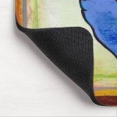 飛んでいるなブタ少しブルーエンジェルの豚のような芸術の絵画 マウスパッド (コーナー)