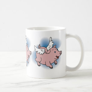 飛んでいるなブタ コーヒーマグカップ