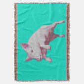 飛んでいるなブタ スローブランケット (正面縦)
